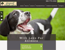 Tablet Screenshot of greywolfvet.com